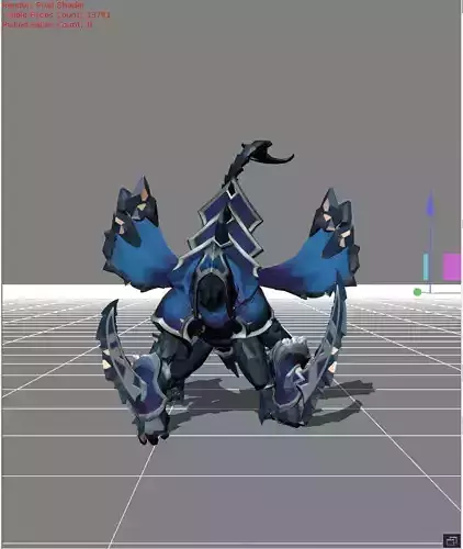 Helvurt Ice Scythe Low-poly 3D model