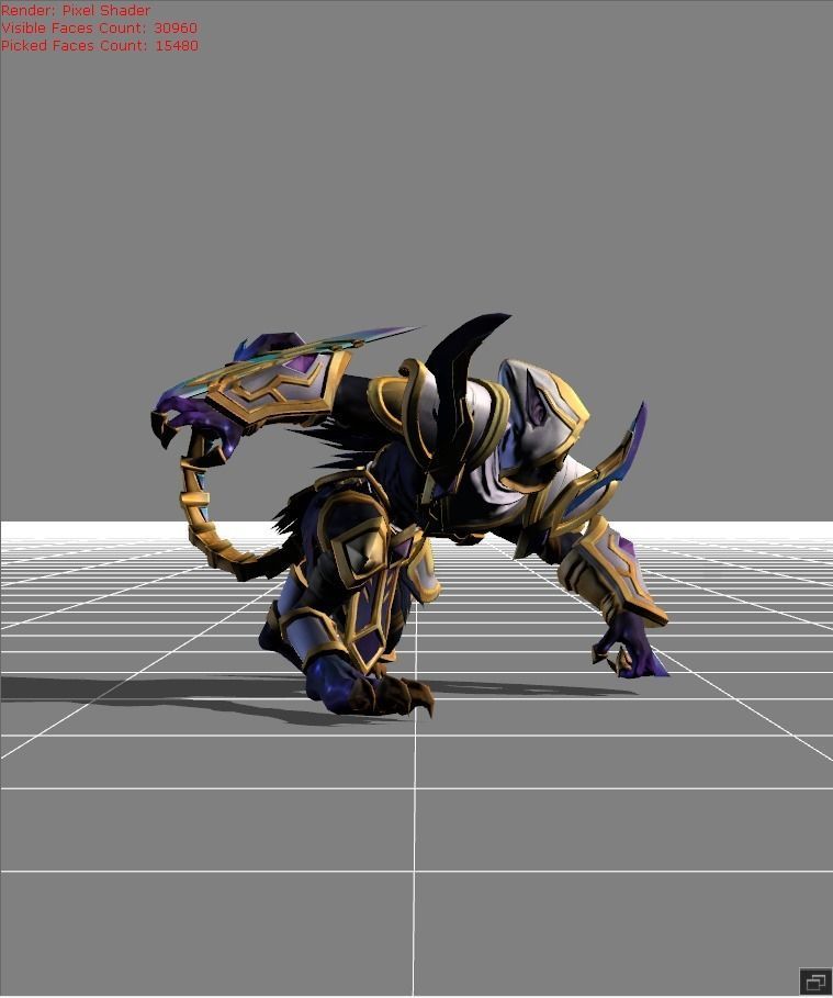 Helcurt Scorpio Low-poly 3D model_1