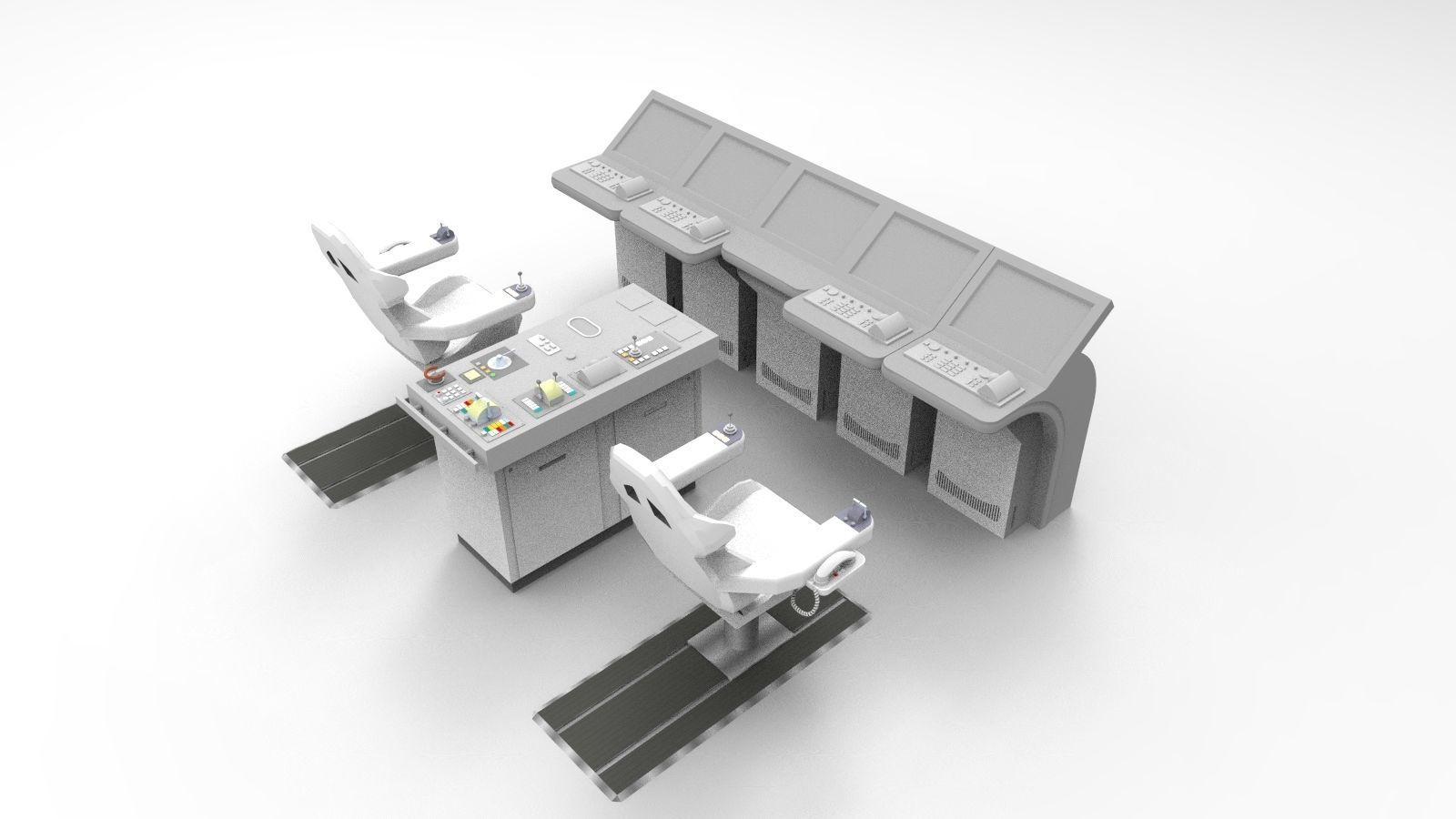 Control room ship 3D model_1