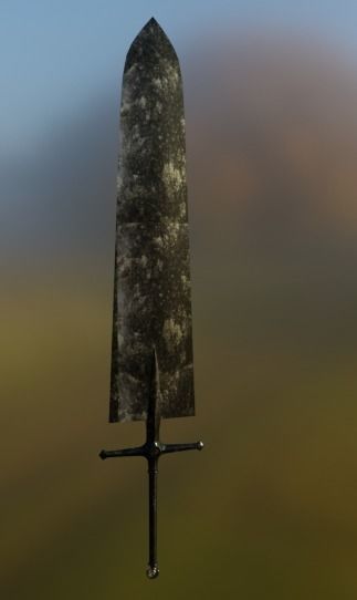 Black Clover Espada Asta Demon-Slayer Sword mesh 3D Free low-poly 3D model_5