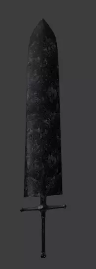 Black Clover Espada Asta Demon-Slayer Sword mesh 3D Free low-poly 3D model_0