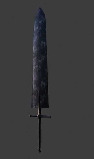 Black Clover Espada Asta Demon-Slayer Sword mesh 3D Free low-poly 3D model_9