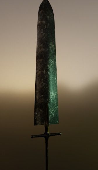 Black Clover Espada Asta Demon-Slayer Sword mesh 3D Free low-poly 3D model_4