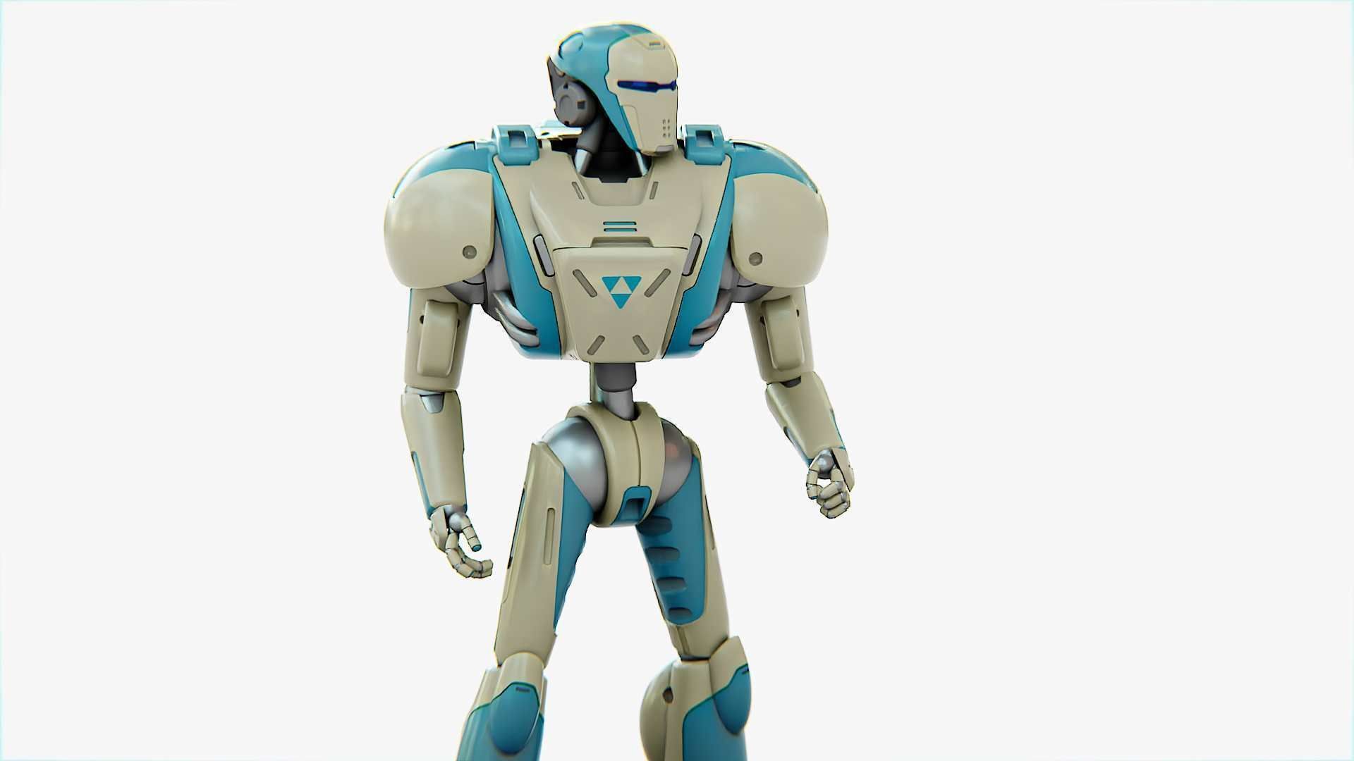 ANDROID MECHA-B RIGGED 3D model_4