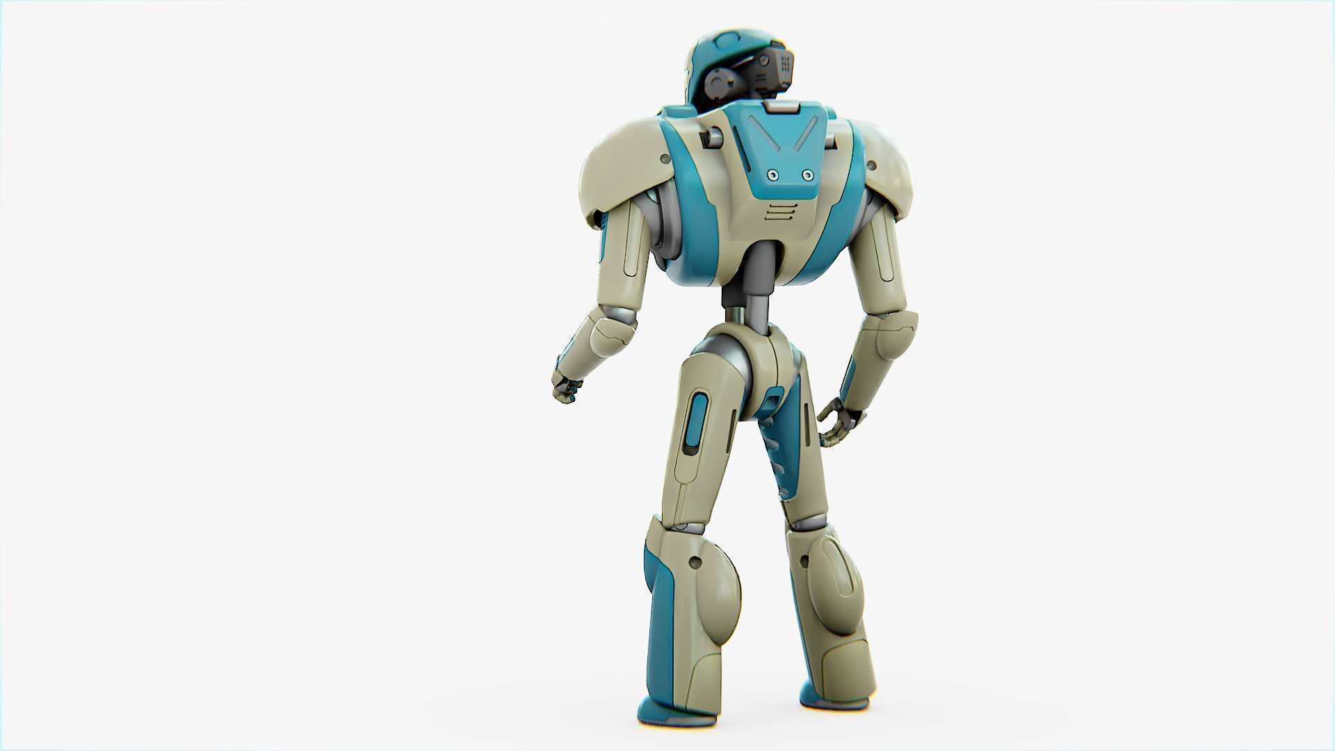 ANDROID MECHA-B RIGGED 3D model_10
