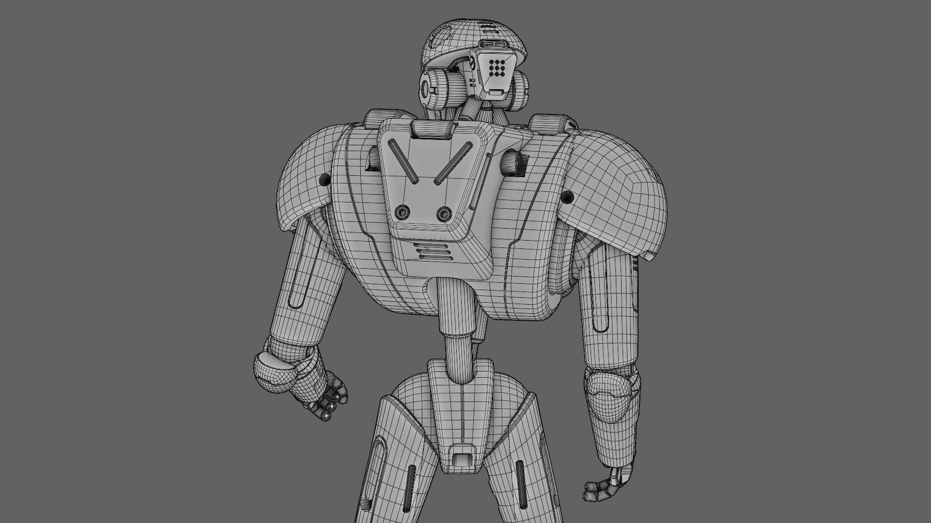 ANDROID MECHA-B RIGGED 3D model_38