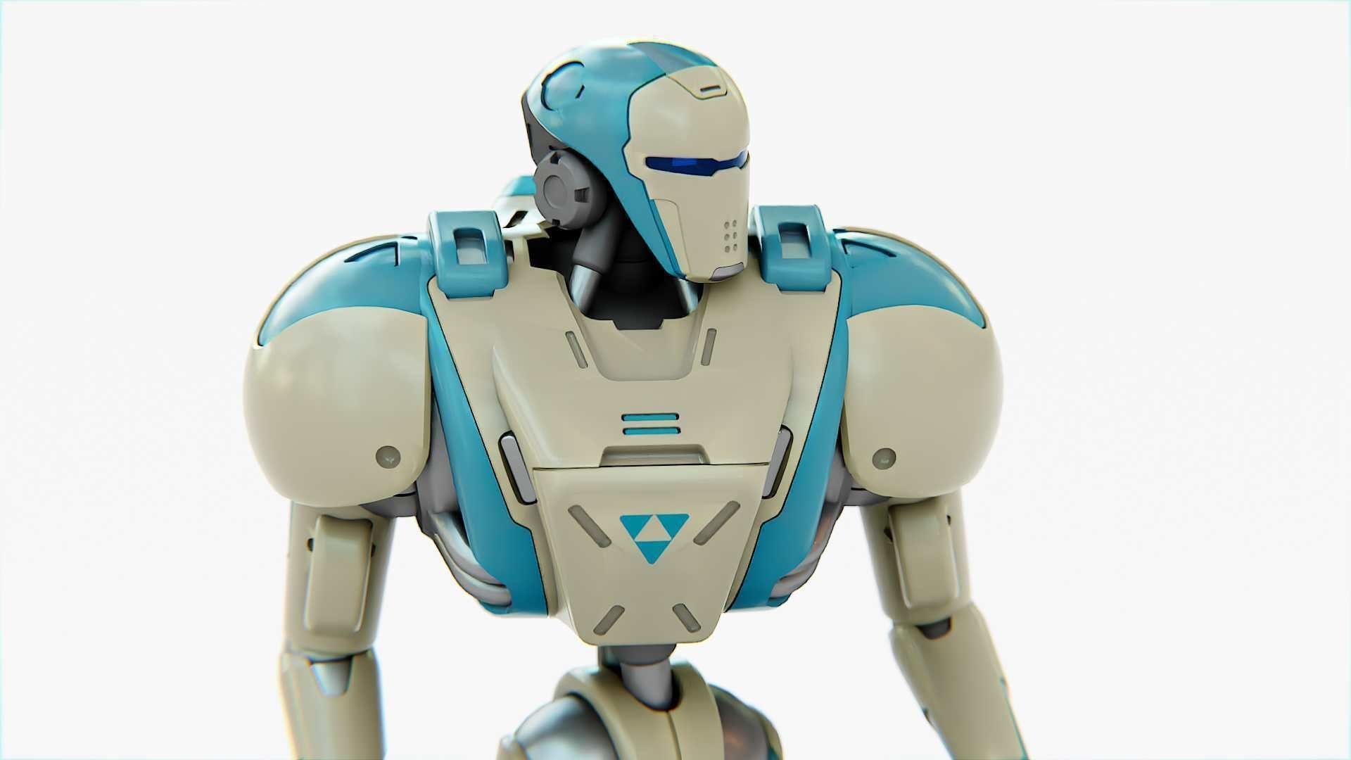 ANDROID MECHA-B RIGGED 3D model_15