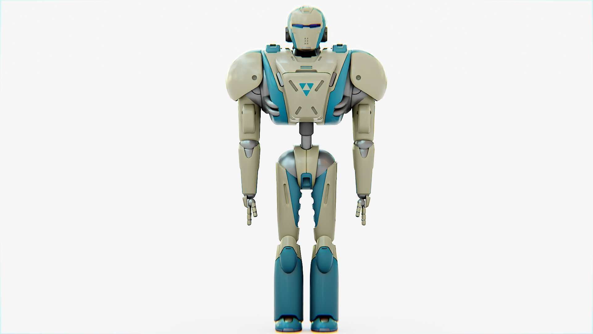 ANDROID MECHA-B RIGGED 3D model_28