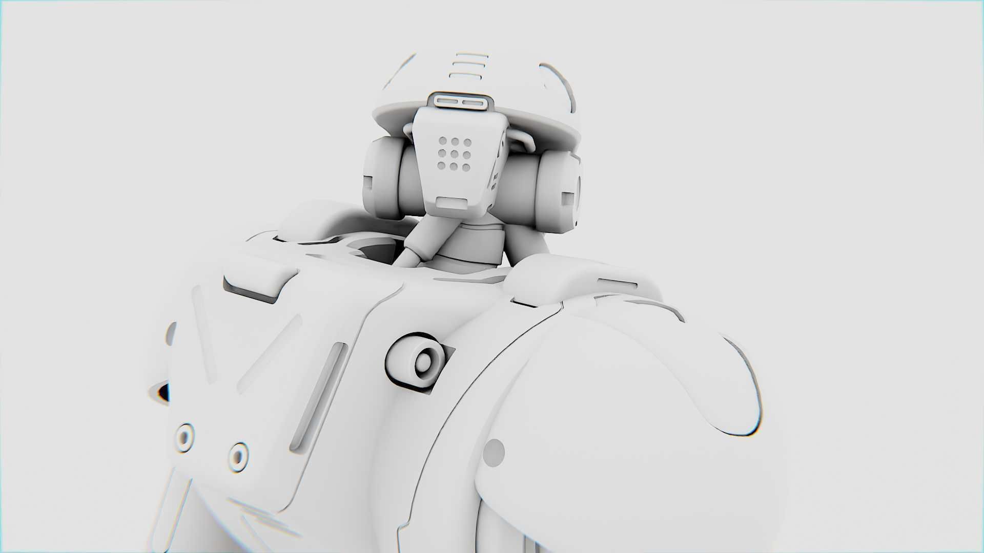 ANDROID MECHA-B RIGGED 3D model_32