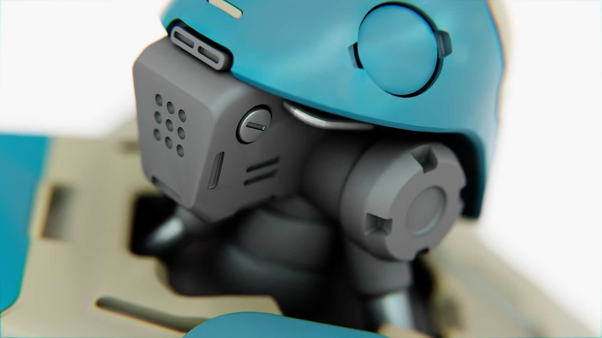 ANDROID MECHA-B RIGGED 3D model_20