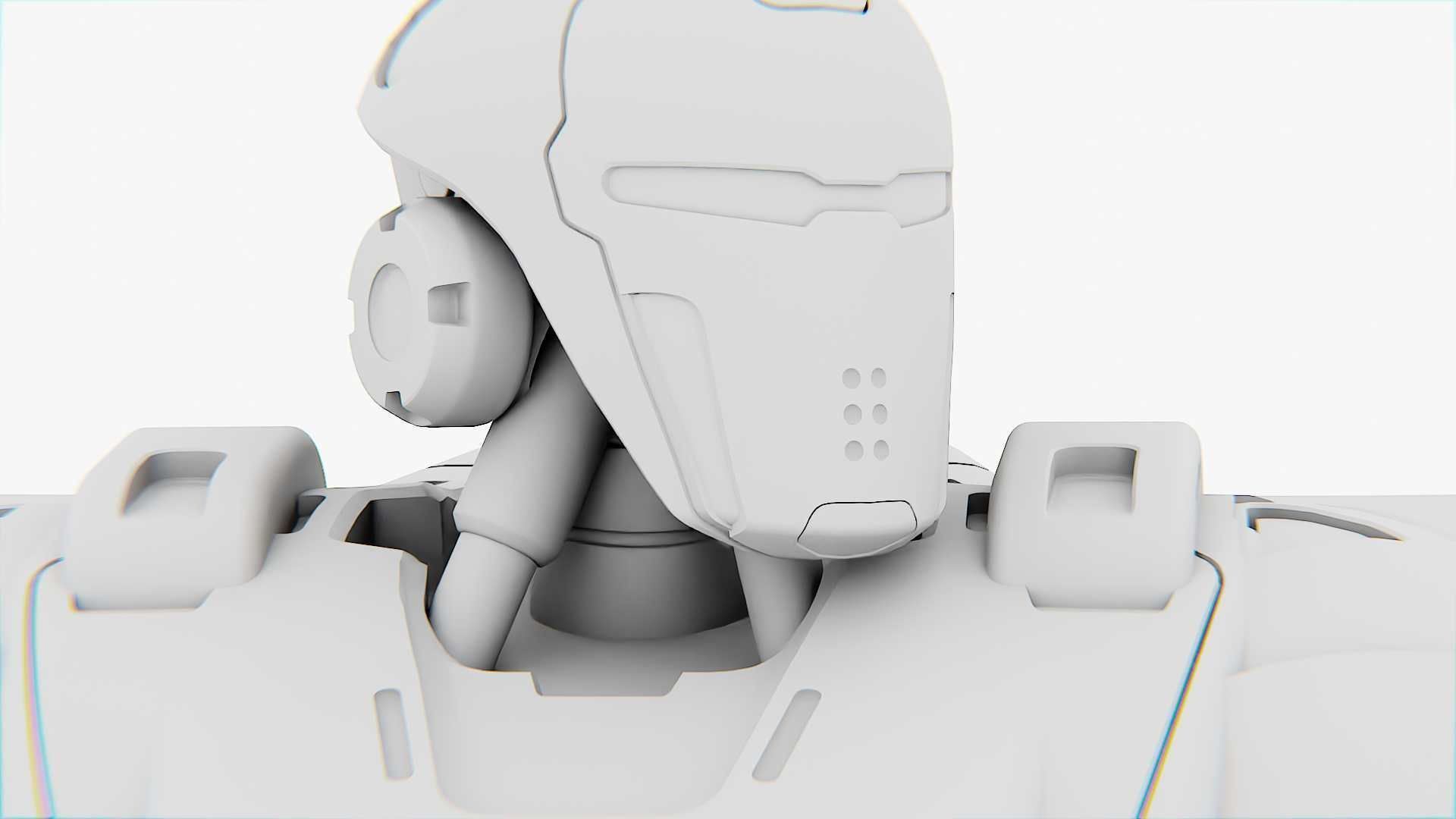 ANDROID MECHA-B RIGGED 3D model_31