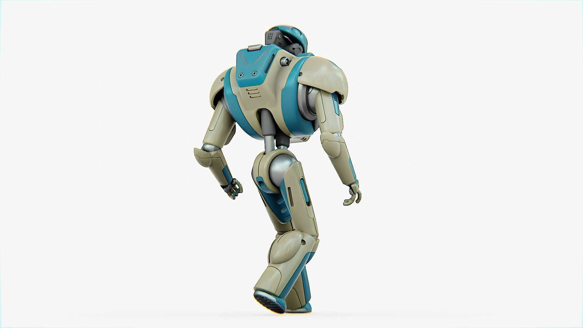 ANDROID MECHA-B RIGGED 3D model_25