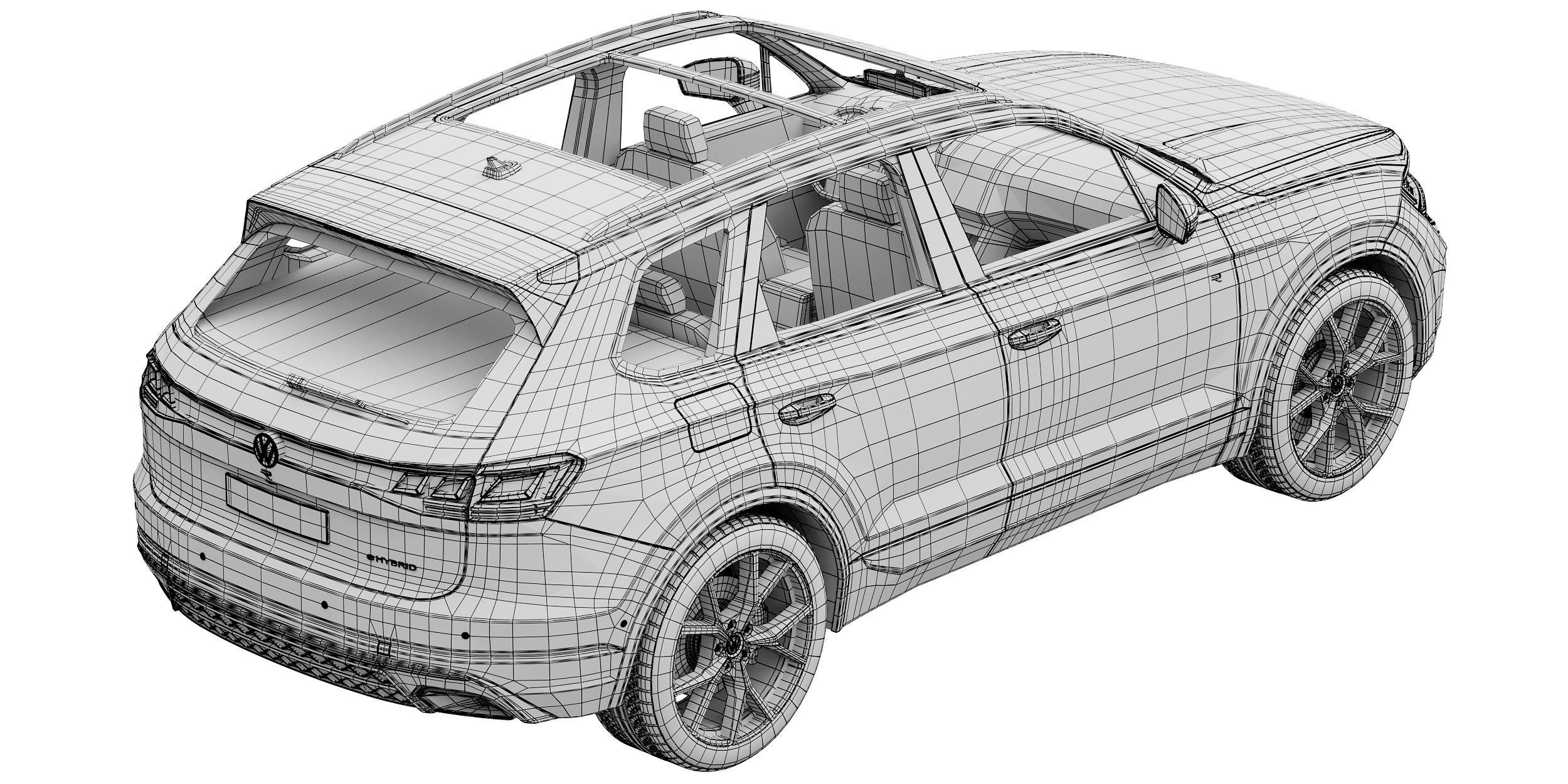 Volkswagen Touareg R eHybrid 2024 3D model_17