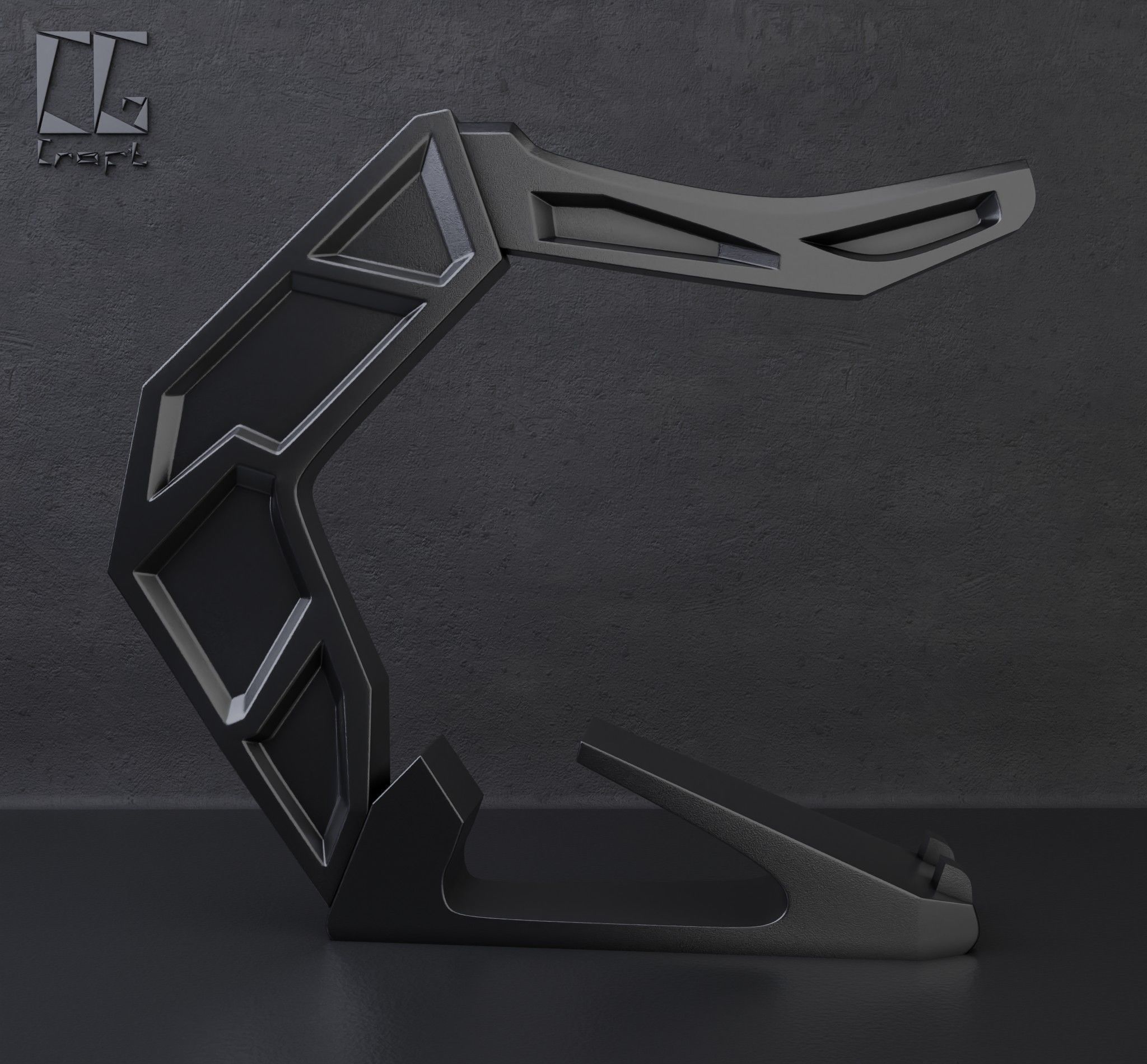 Headphone Stand 3D print model_2