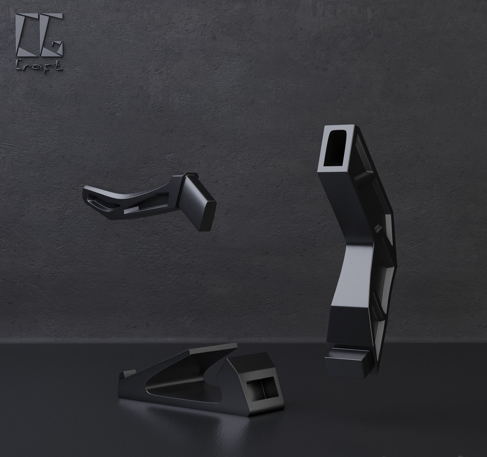 Headphone Stand 3D print model_4