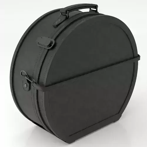 Steamline Industrialist Hatbox Large Leather Black