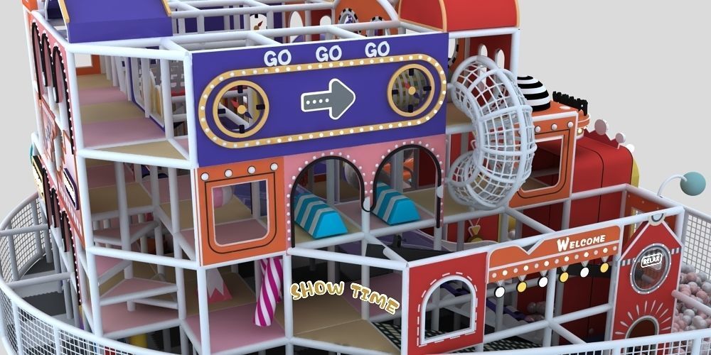 Indoor amusement park 3D model_4