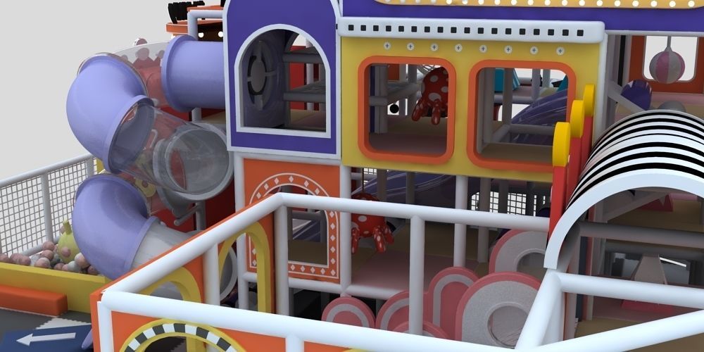 Indoor amusement park 3D model_9