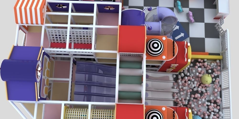 Indoor amusement park 3D model_10