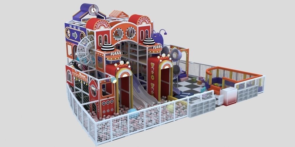 Indoor amusement park 3D model_3