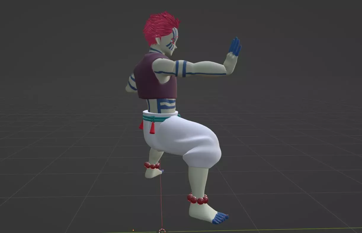 Akaza - Demon Slayer Infinity Castle 3D model_9