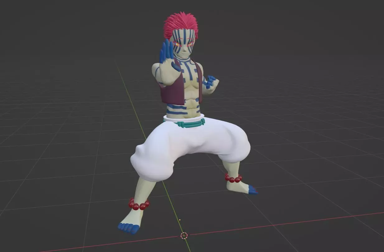 Akaza - Demon Slayer Infinity Castle 3D model_6