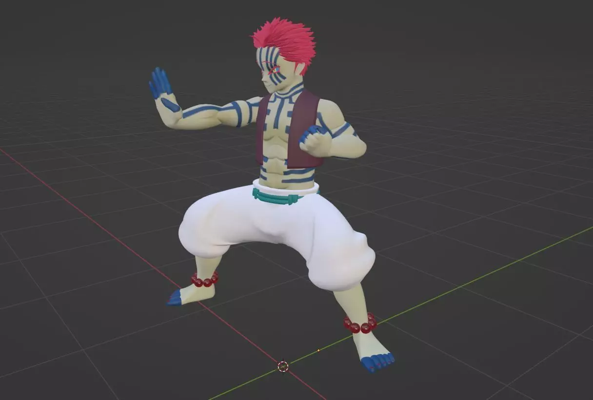 Akaza - Demon Slayer Infinity Castle 3D model_7