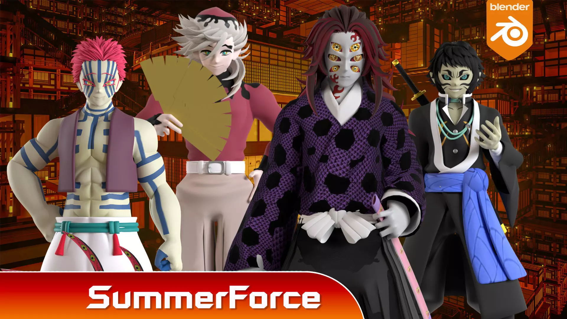 Akaza - Demon Slayer Infinity Castle 3D model_4