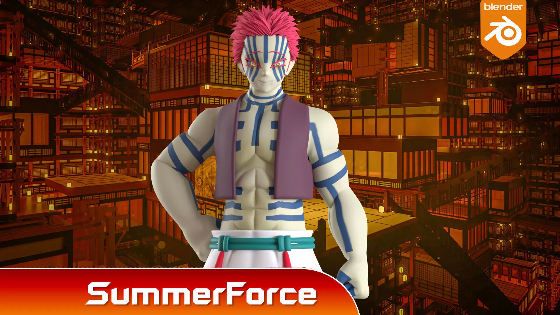 Akaza - Demon Slayer Infinity Castle 3D model_1