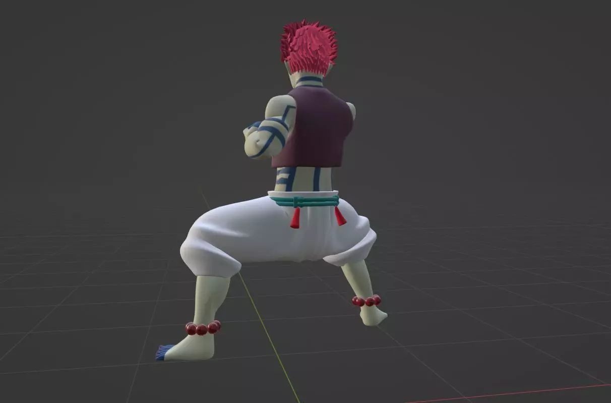 Akaza - Demon Slayer Infinity Castle 3D model_8