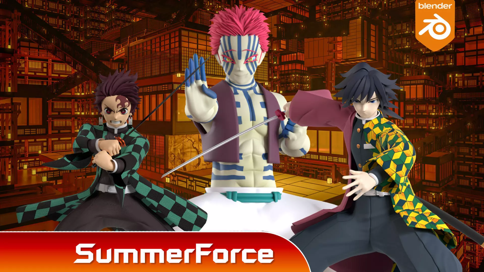 Akaza - Demon Slayer Infinity Castle 3D model_3