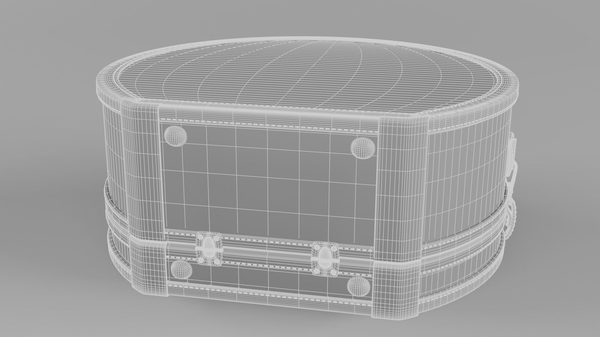 Steamline Anthropologist Orang Hatbox Large 3D model_6