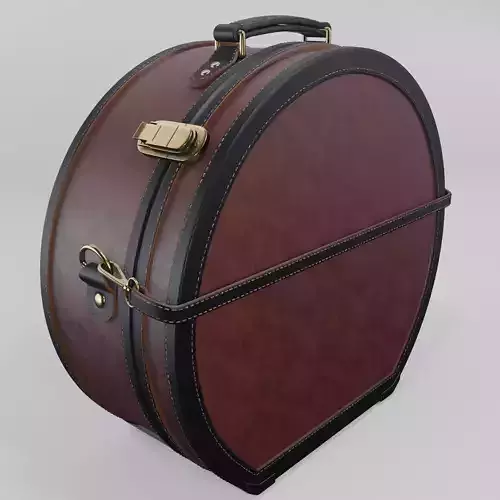 Steamline Architect Burgundy Hatbox Large 