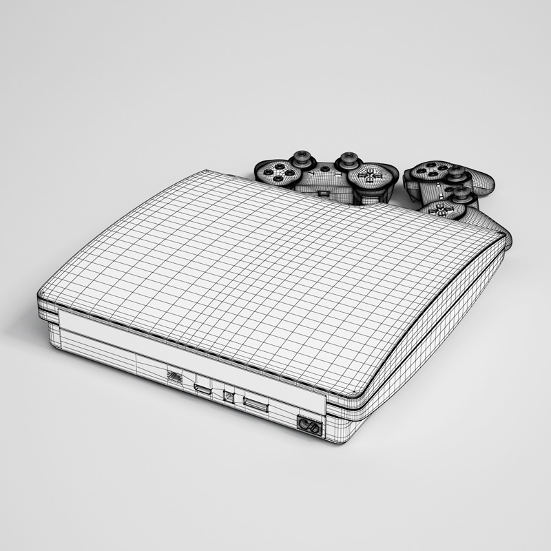 Playstation 28 3D model_2