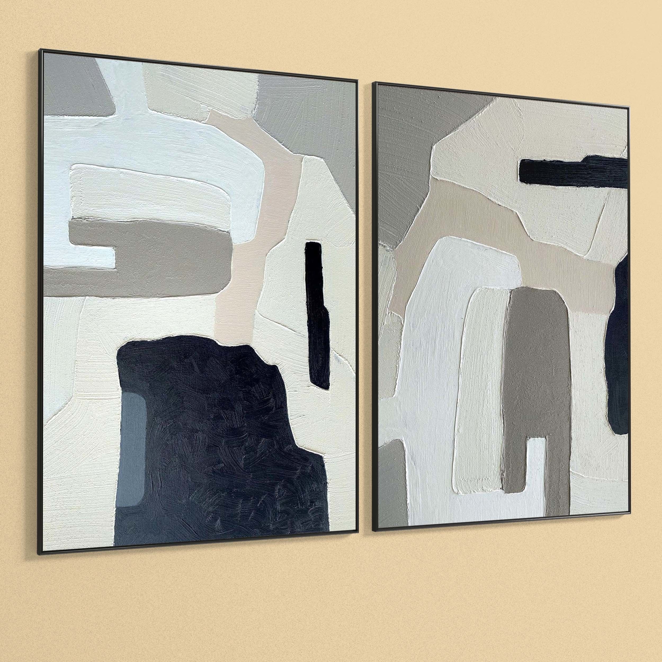 Plaster Two Photo Frame 301 Low-poly 3D model_4