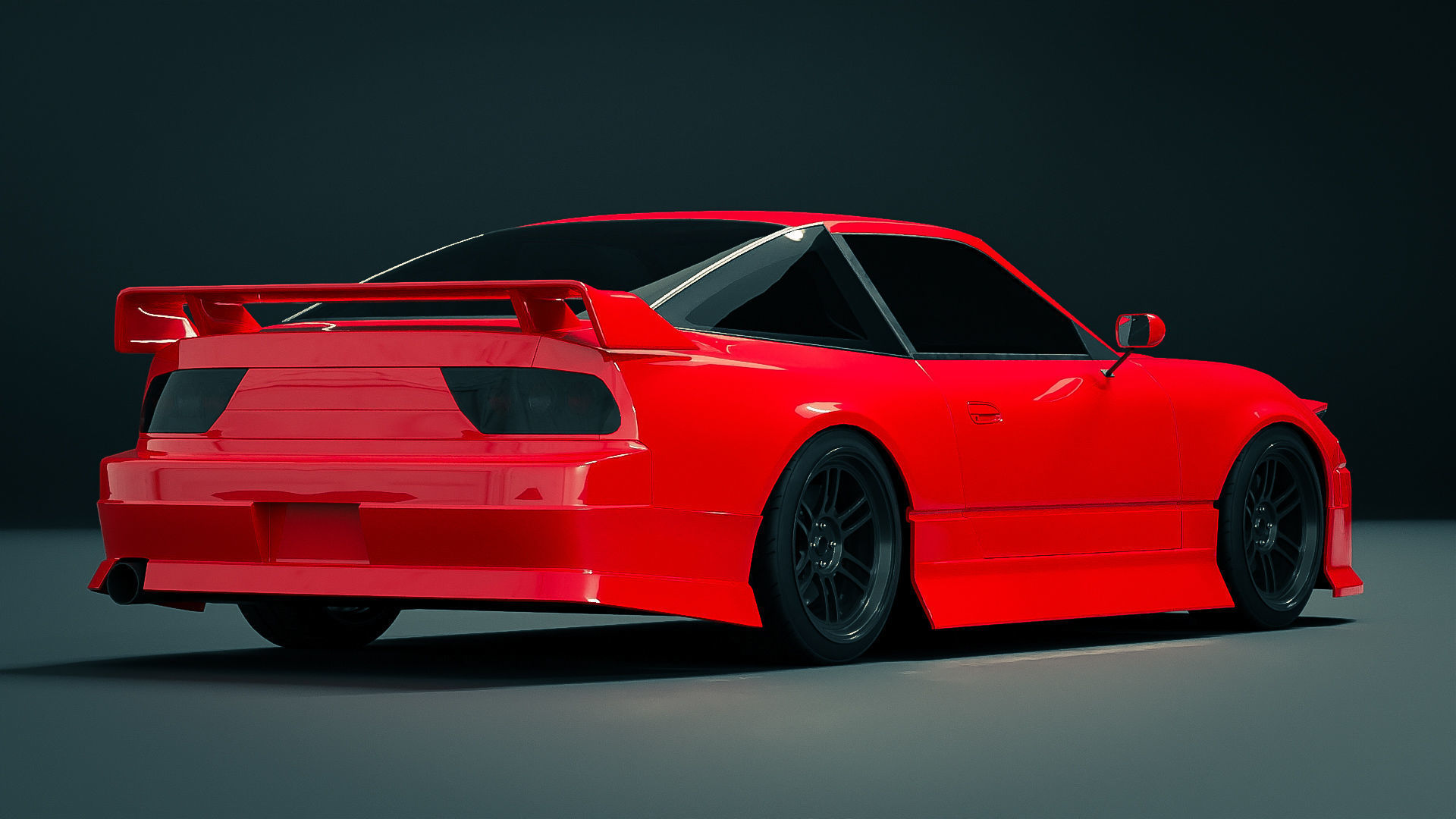 Nissan 180SX Modified 3D model_4