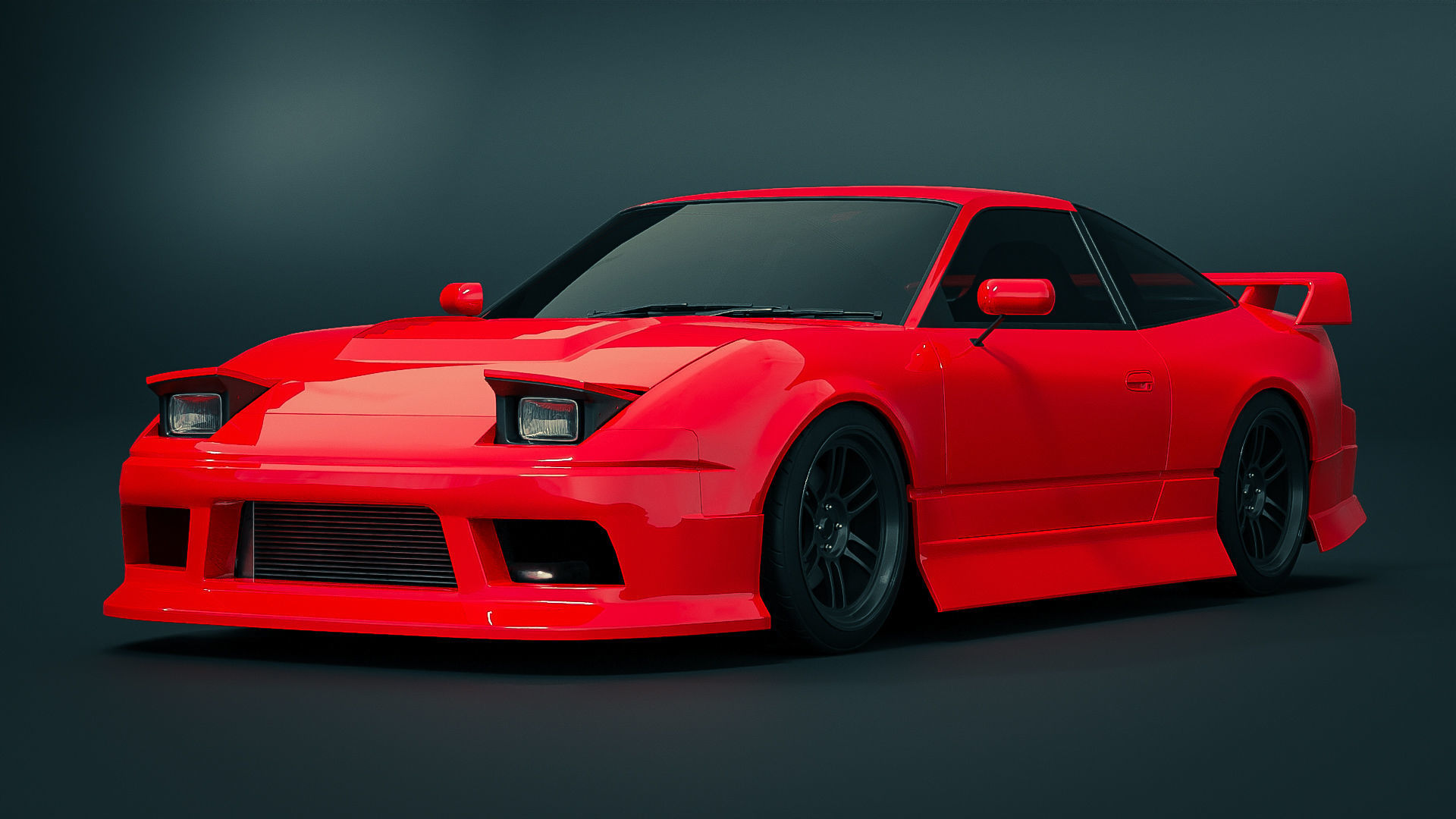 Nissan 180SX Modified 3D model_3
