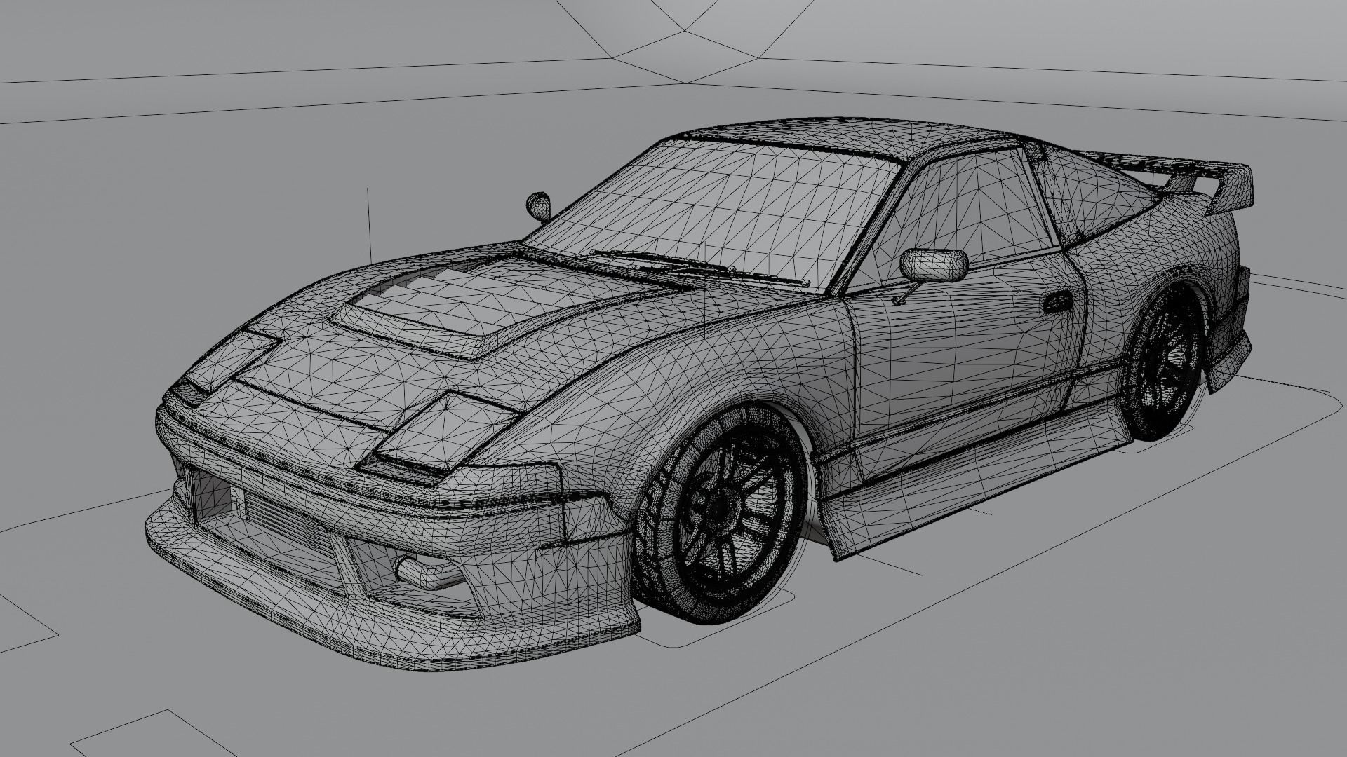 Nissan 180SX Modified 3D model_8