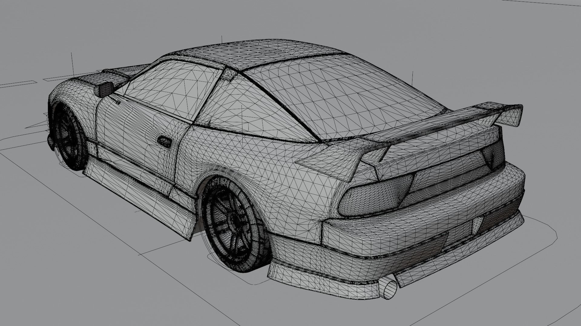 Nissan 180SX Modified 3D model_9