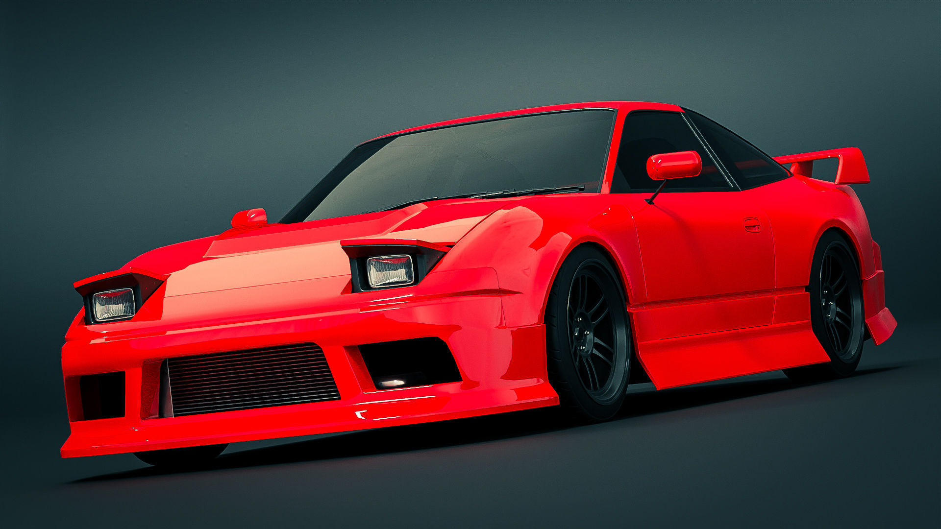 Nissan 180SX Modified 3D model_1