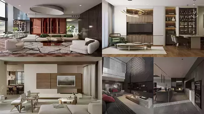 Living  Kitchen Collection 1 of Titan 6 - 4 Models