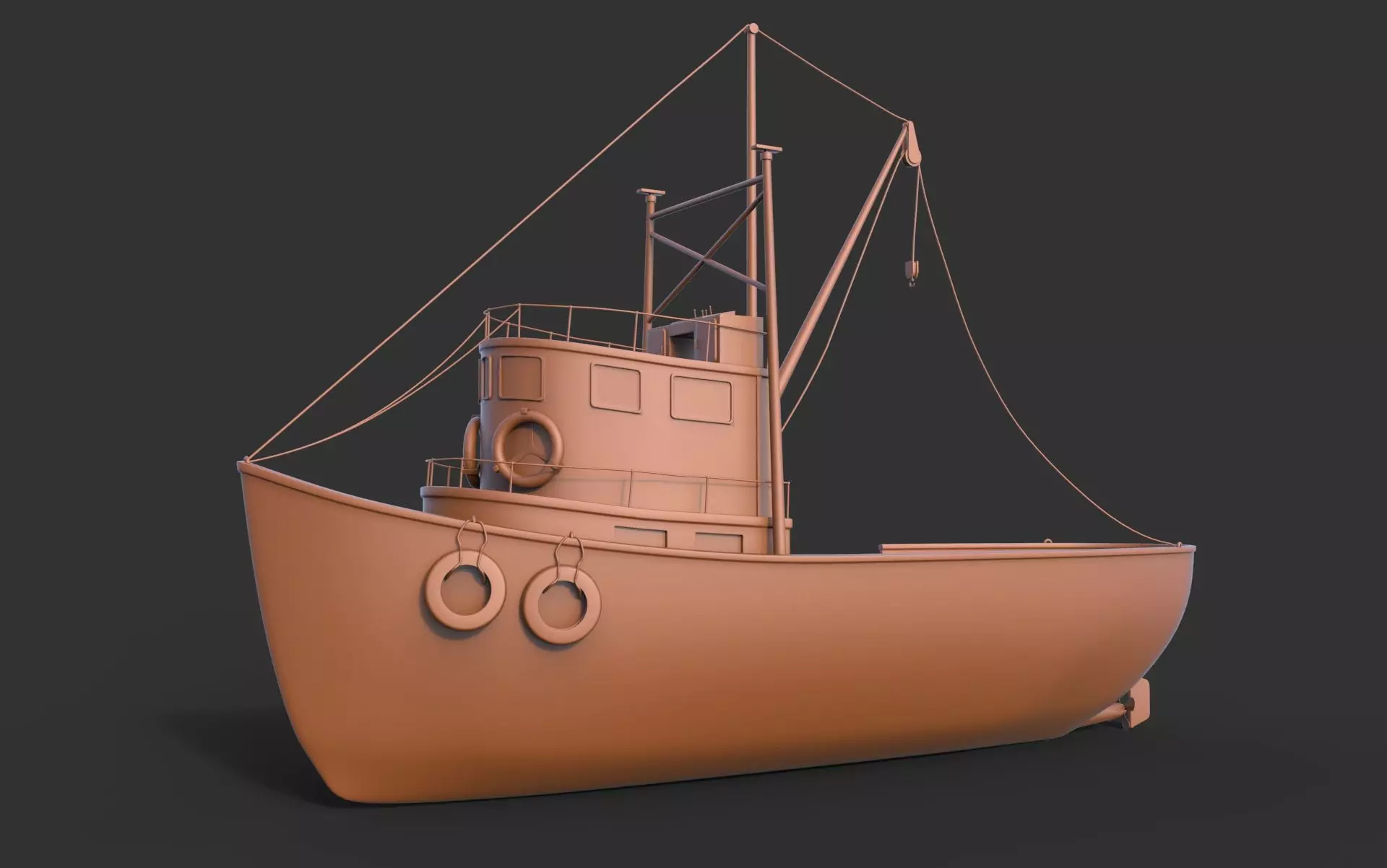 Ship Fishing mk1 3D print model_0