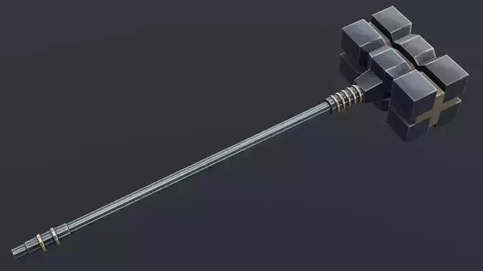 Hammer 05 Low-poly 3D model