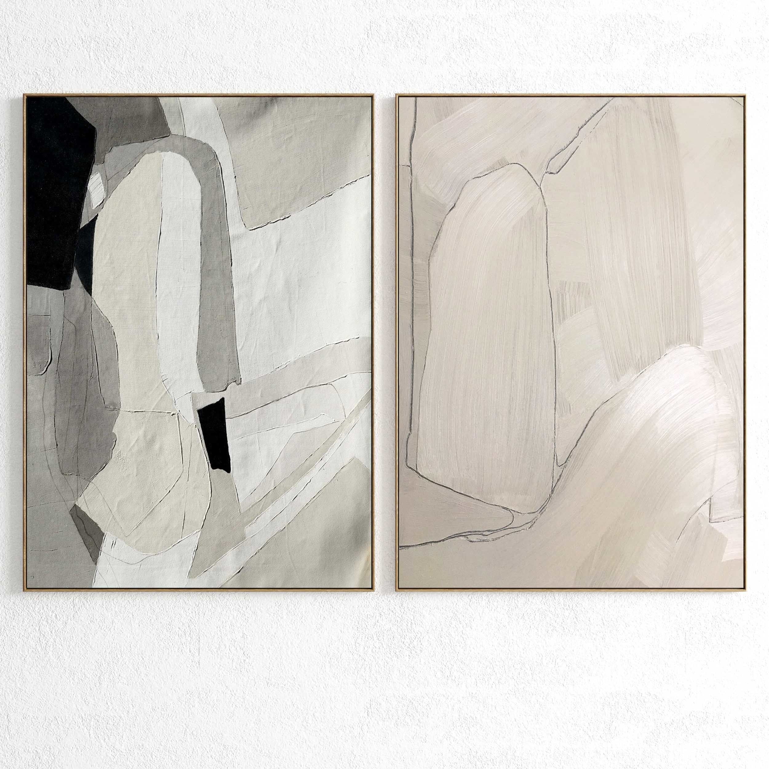 Plaster Two Photo Frame 307 Low-poly 3D model_1