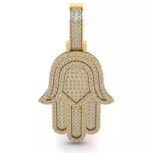 Hamsa hand pendant