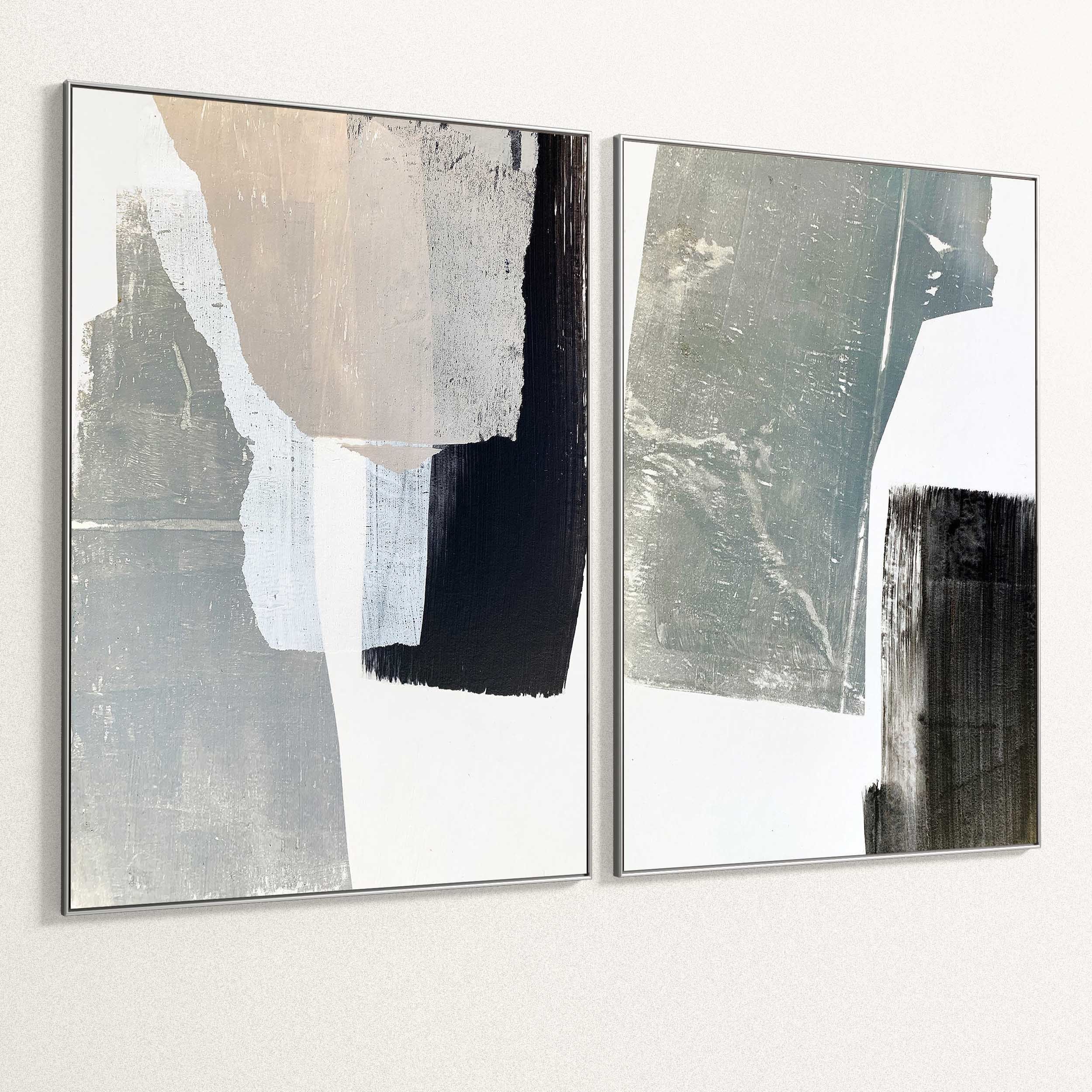 Plaster Two Photo Frame 311 Low-poly 3D model_5