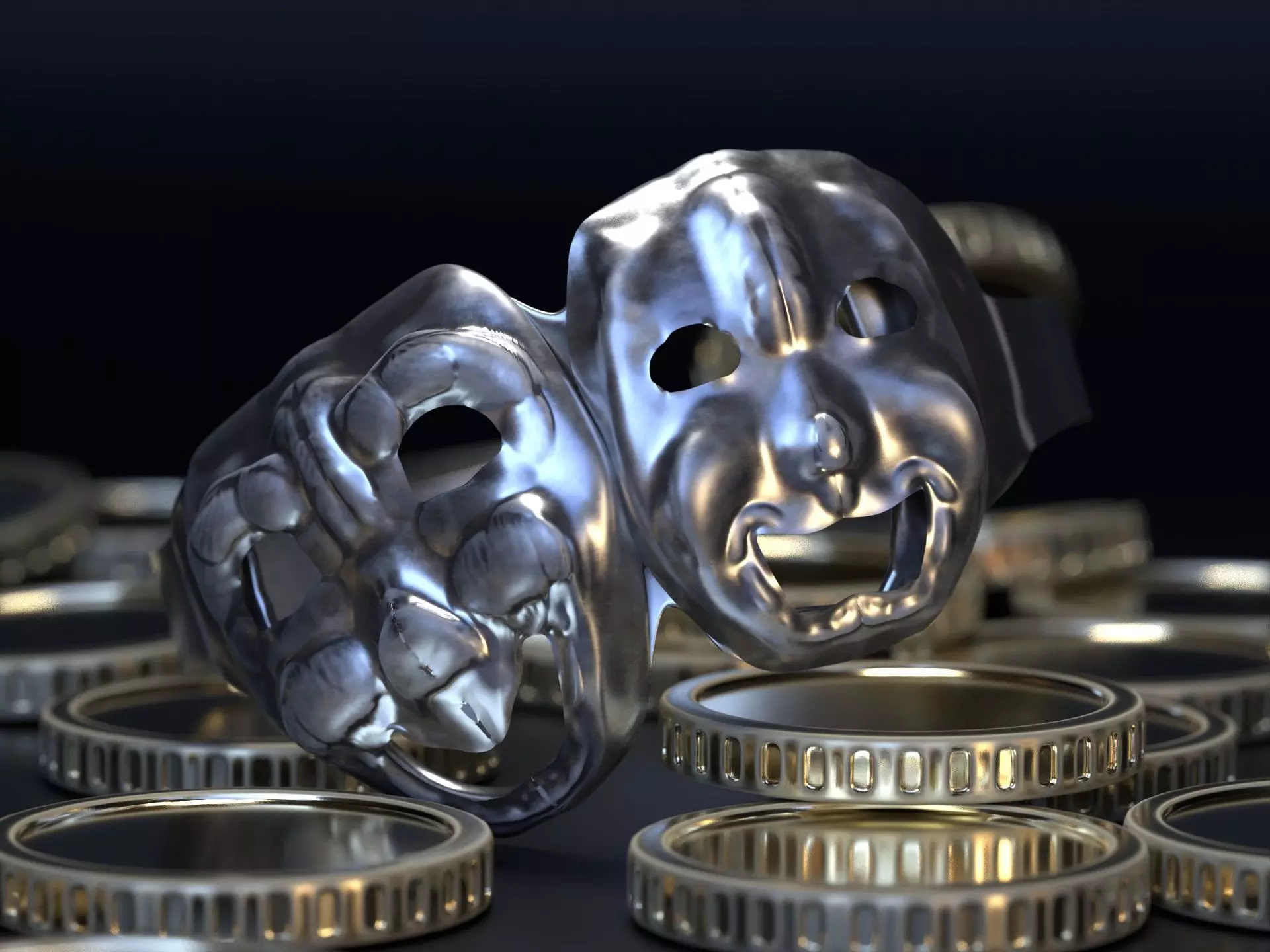 Ring mask 3D model_0