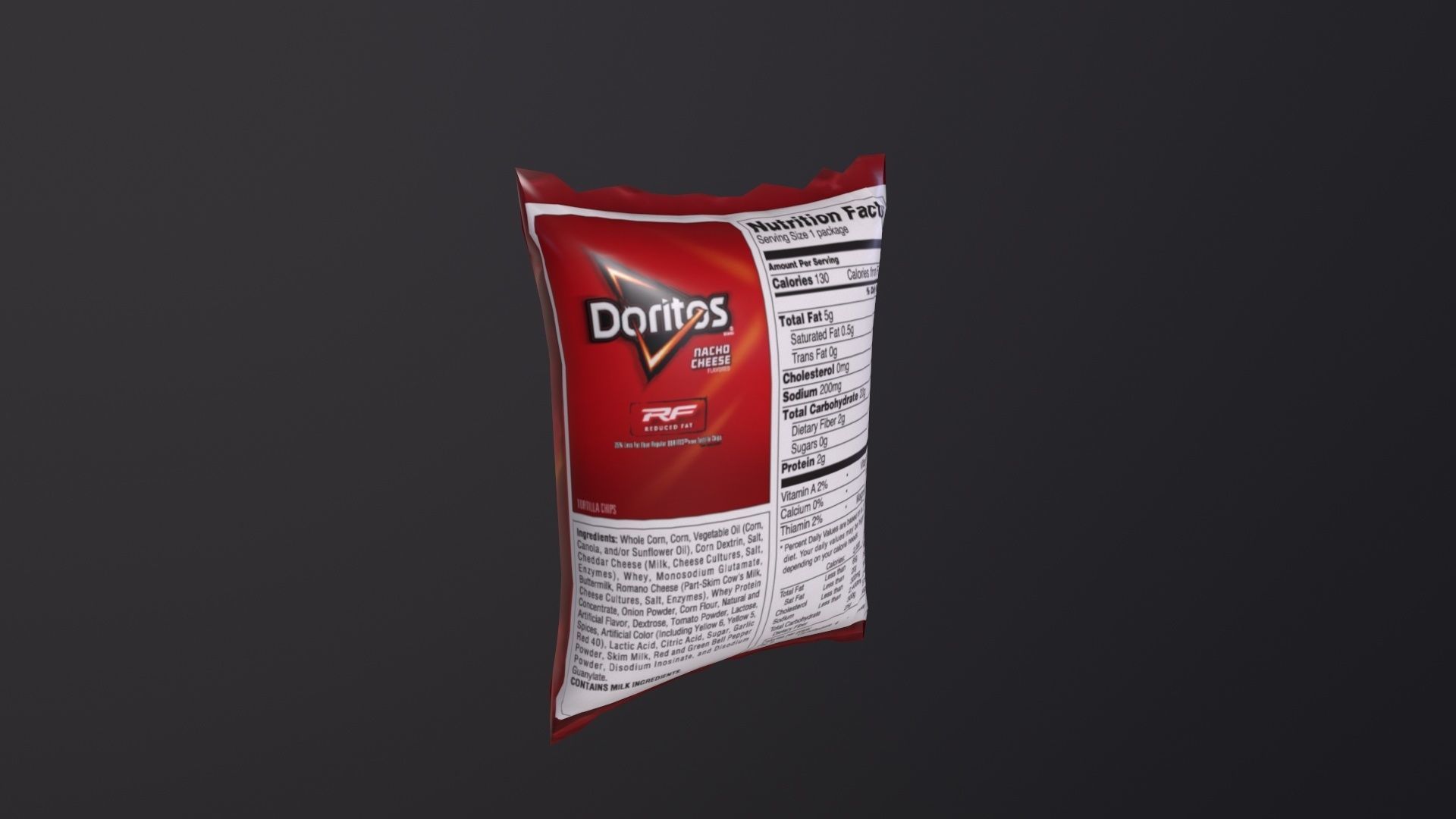 Chips Packaging Doritos 3D Model Low-poly 3D model_5