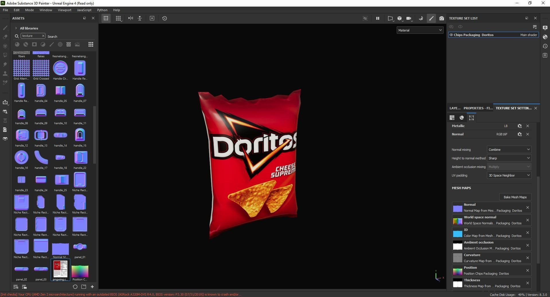 Chips Packaging Doritos 3D Model Low-poly 3D model_6