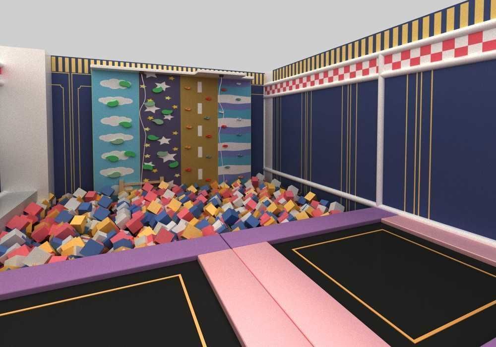 Indoor amusement park  playground 3D model_9